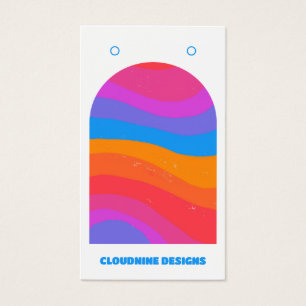 Rainbow Wave-verkenningskaart voor Ketting juwelen Visitekaartje