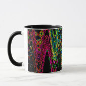 Rainbow Waveforms Abstracte kunst Mok (Links)