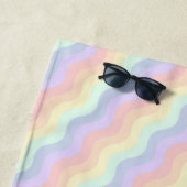 Rainbow Waves Beach-handdoek Strandlaken (In situ)