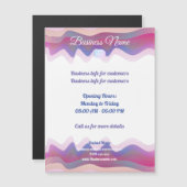 Rainbow Waves Custom Business Magnetic Card (Voorkant / Achterkant)