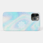 *~* Rainbow Waves Holographic Iridescent Mandalas Case-Mate iPhone Case (Achterkant (horizontaal))