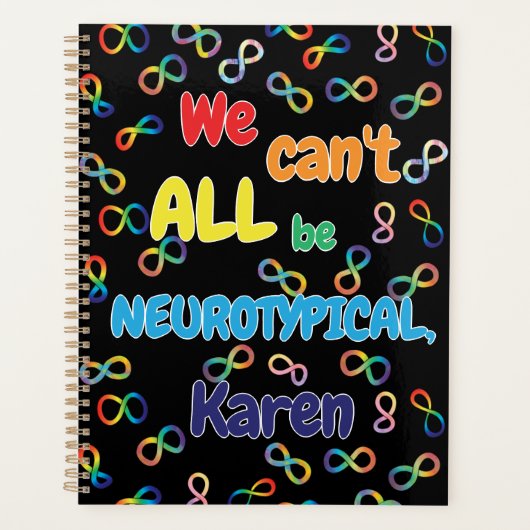 Rainbow We kunnen niet allemaal neurotypische Kare Planner (Voorkant)