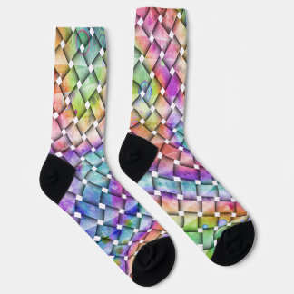 RAINBOW WEAVE Custom Duurzame Premium Crew Sock Sokken