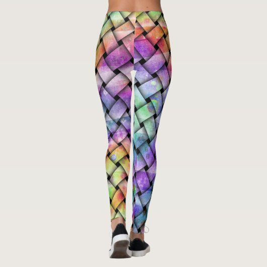 Rainbow Weaved Tights - Leggings (Achterkant)