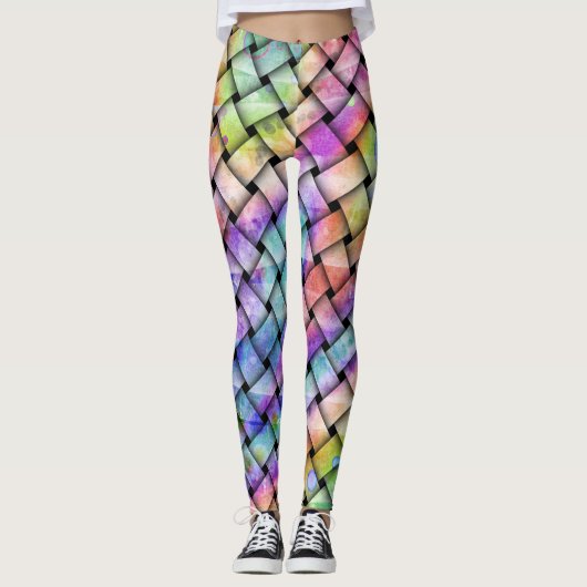 Rainbow Weaved Tights - Leggings (Voorkant)