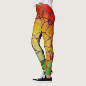 Rainbow Web Abstract Leggings (Links)