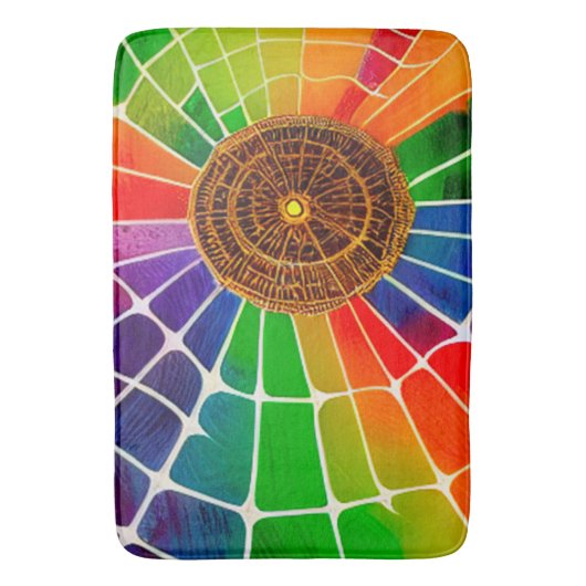 Rainbow-web Badmat (Voorkant Verticaal)