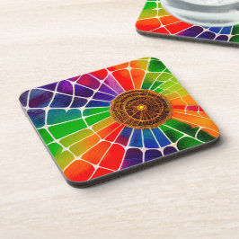Rainbow-web Bier Onderzetter