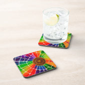 Rainbow-web Bier Onderzetter (Rechterzijde)
