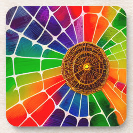 Rainbow-web Bier Onderzetter