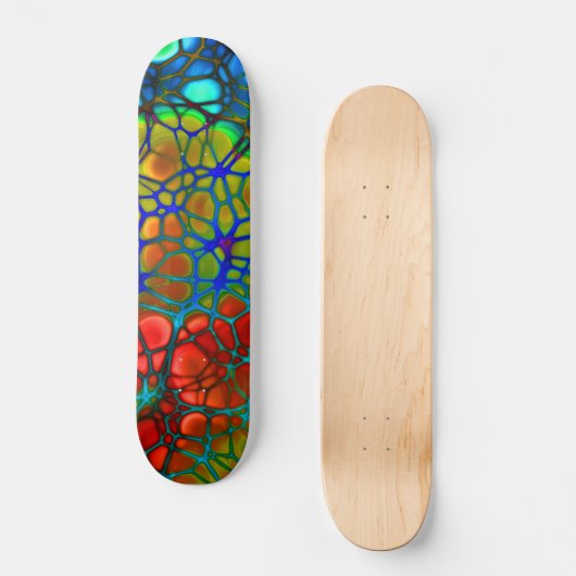 Rainbow Web Skateboard (Voorkant)