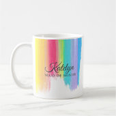 Rainbow Wedding Bridal Party Maid of Honor Custom Koffiemok (Links)