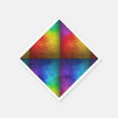 Rainbow Wedding Cocktail Colorful Napkins Servet (Hoek)