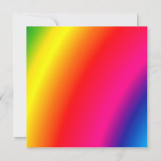 Rainbow Wedding Invitations Kaart (Achterkant)
