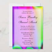 Rainbow Wedding Invitations Kaart (Voorkant)