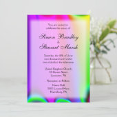 Rainbow Wedding Invitations Kaart (Staand voorkant)