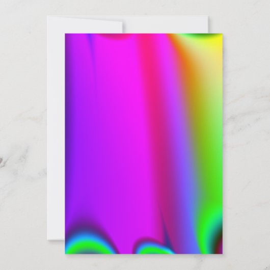 Rainbow Wedding Invitations Kaart (Achterkant)