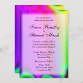 Rainbow Wedding Invitations Kaart (Voorkant / Achterkant)