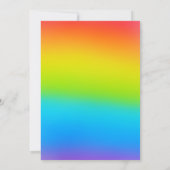 Rainbow Wedding Invitations Kaart (Achterkant)