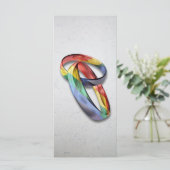 Rainbow Wedding Rings for Marriage Equality for Ma (Staand voorkant)