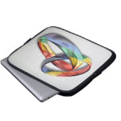 Rainbow Wedding Rings for Marriage Equality for Ma Laptop Sleeve (Voorkant onderkant)