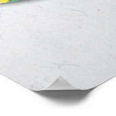 Rainbow Wedding Rings for Marriage Equality for Ma Poster (Hoek)