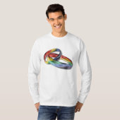 Rainbow Wedding Rings for Marriage Equality for Ma T-shirt (Voorkant volledig)
