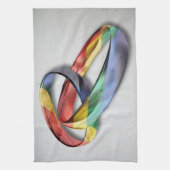 Rainbow Wedding Rings for Marriage Equality for Ma Theedoek (Verticaal)