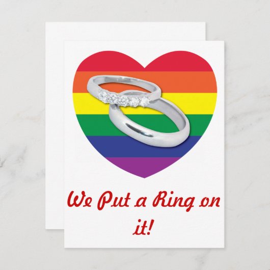 Rainbow Wedding/Save the Date Save The Date (Voorkant / Achterkant)