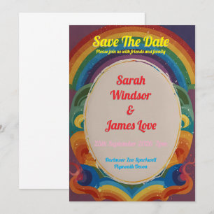 Rainbow Wedding Uitnodiging