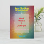 Rainbow Wedding Uitnodiging (Staand voorkant)