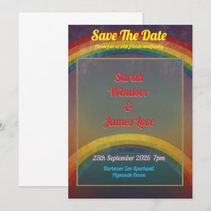 Rainbow Wedding Uitnodiging