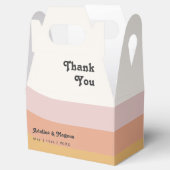 Rainbow Wedding van de Moderne Retro 70 Bedankdoosjes (Geopend)