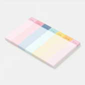 Rainbow Weekly Calendar Notities Post-it® Notes (Schuin)