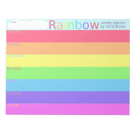 Rainbow Weekly Planner to Do List Notitieblok