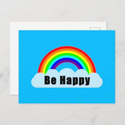 RAINBOW - Wees blij Briefkaart (Voorkant / Achterkant)