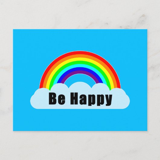 RAINBOW - Wees blij Briefkaart (Voorkant)