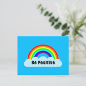 RAINBOW - Wees Positief Briefkaart (Staand voorkant)