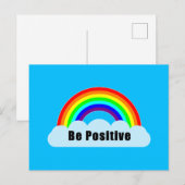 RAINBOW - Wees Positief Briefkaart (Voorkant / Achterkant)