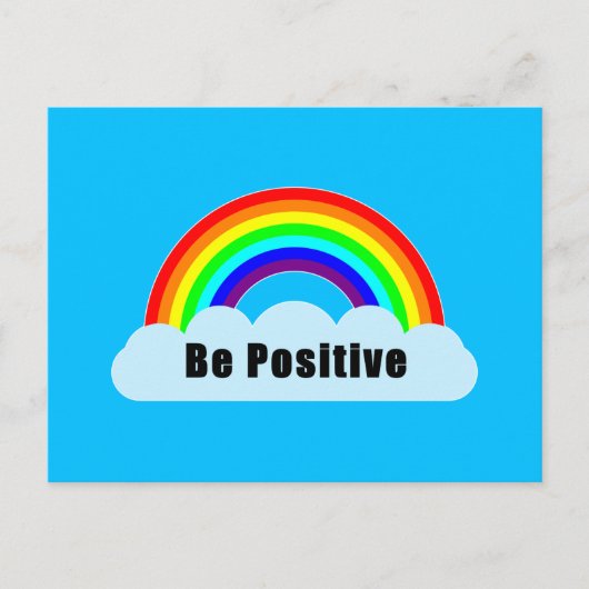 RAINBOW - Wees Positief Briefkaart (Voorkant)