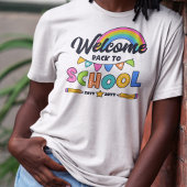 Rainbow Welkom terug op school met het jaar Tri-Blend Shirt