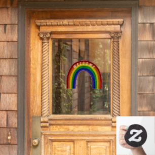 Rainbow Welkomstbord Raamsticker