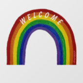 Rainbow Welkomstbord Raamsticker (Vel)