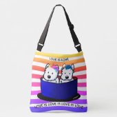 Rainbow Westies Crossbody Tas (Voorkant)