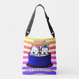 Rainbow Westies Crossbody Tas
