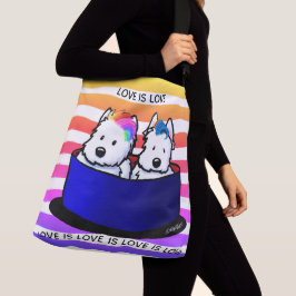Rainbow Westies Crossbody Tas