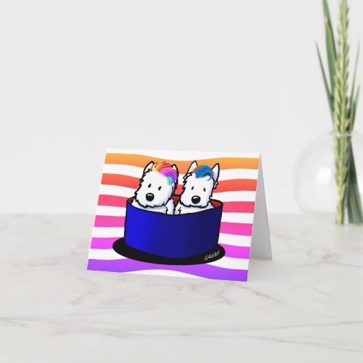 Rainbow Westies Kaart (Voorkant)
