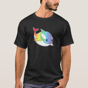 Rainbow Whale Baby Wall Humpback Whale Whale Whale T-shirt
