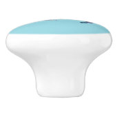 Rainbow Whale Door Pull Keramische Knop (Zijkant)