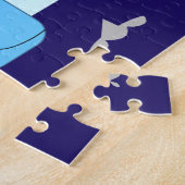 Rainbow Whale, gepersonaliseerd Legpuzzel (Zijkant)